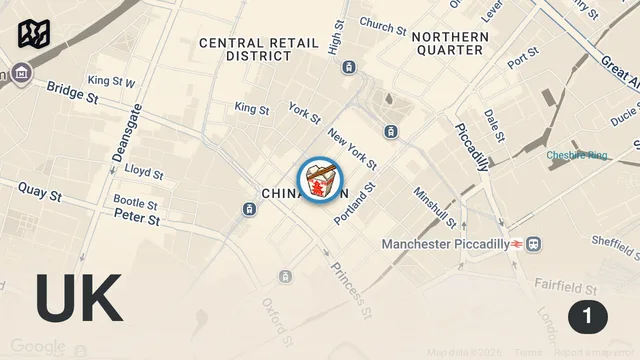 Map of Eating At Oasis’ Favourite Chinese Restaurant
