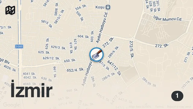 Map of 150 LİRAYA AİLEN DOYAR | İKİZLER KASAP