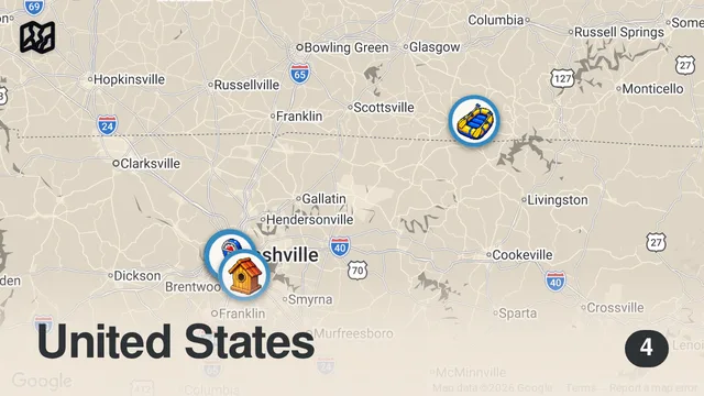 Map of I Investigated The Homeless RIVER People of Nashville...
