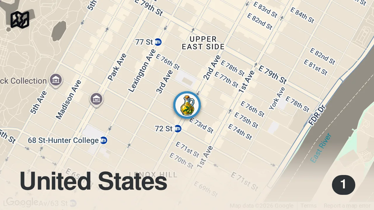 Map of 1 spot from Amerika'da Yeni Türk Sokak Lezzetleri @canbequit @Sneakerheadbaris