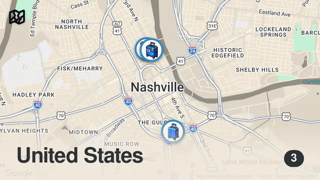 Map of Eating The Best BAR Food For 24 Hours…(SURPRISING)