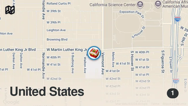 Map of Trying Hotbox Burgers in LA #foodie #foodvlog #losangeles #larestaurants