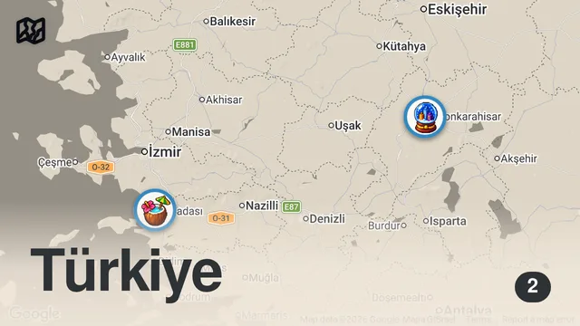 Map of Yoldan çıkaran lezzetler Reklam