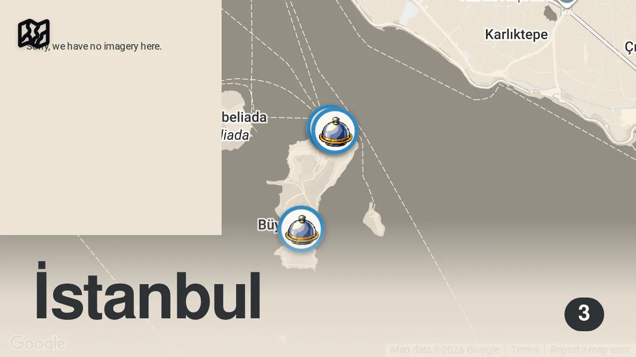 Map of 3 spots from Adanın En İyi Restoranları: Deniz Ürünlerinden Tarihi Esnaf Lokantasına|Hazer Amani