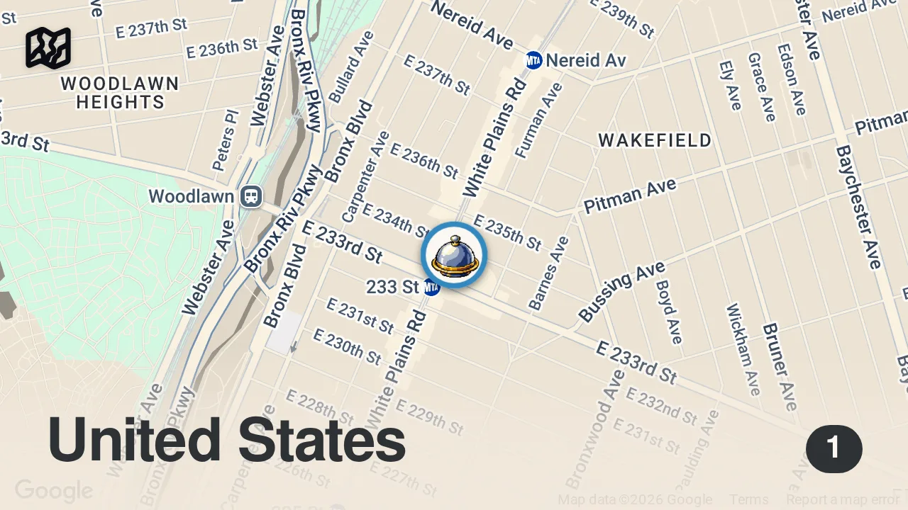 Map of 1 spot from Grabbed By a Ghost! | A Haunting | Travel Channel