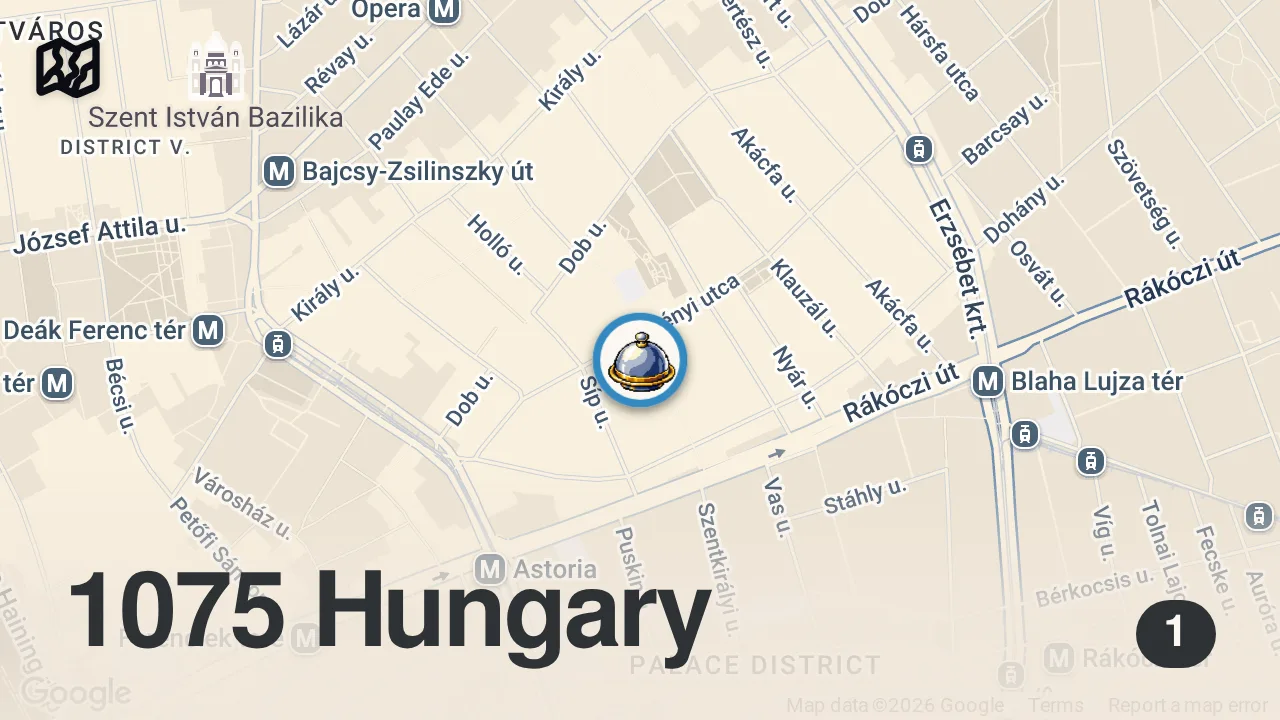 Map of 1 spot from HEPSİNİ YEDİM!!! | BUDAPEŞTE KARAVAN