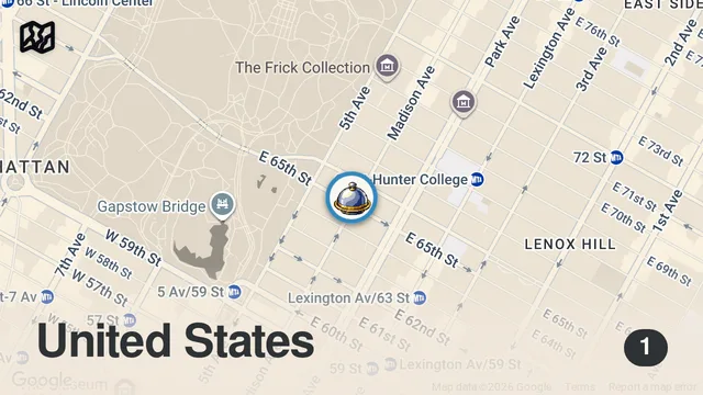 Map of POV: Solo Dinner at Giorgio Armani Restaurant in New York City