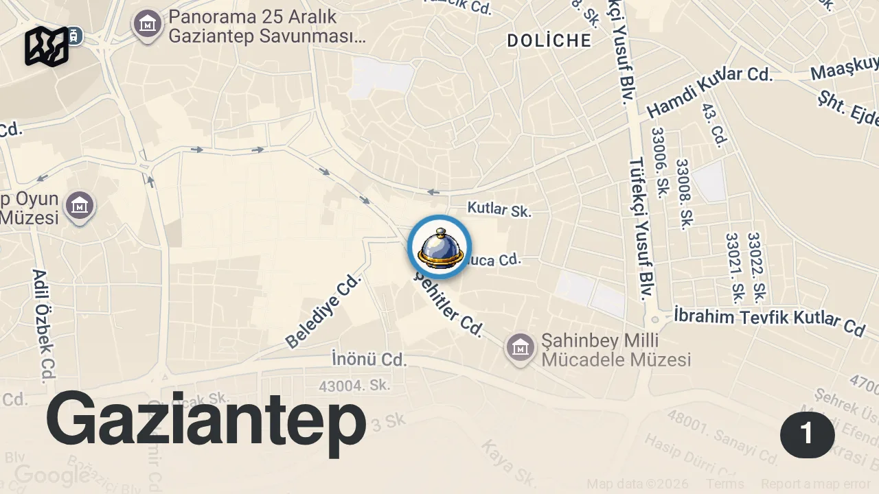 Map of 1 spot from POV: you wake up hungry in Türkiye 🇹🇷