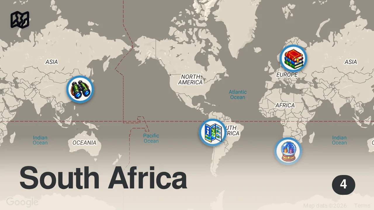 Map of 4 spots from How to Prepare Your Home Before You Travel
