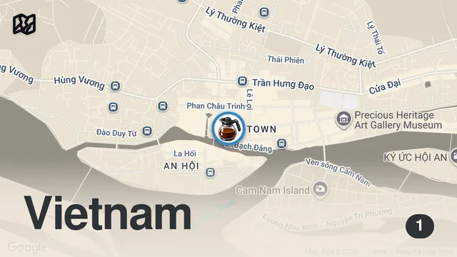 Map of Most Famous Drink in Hoi An! #hoian #mot