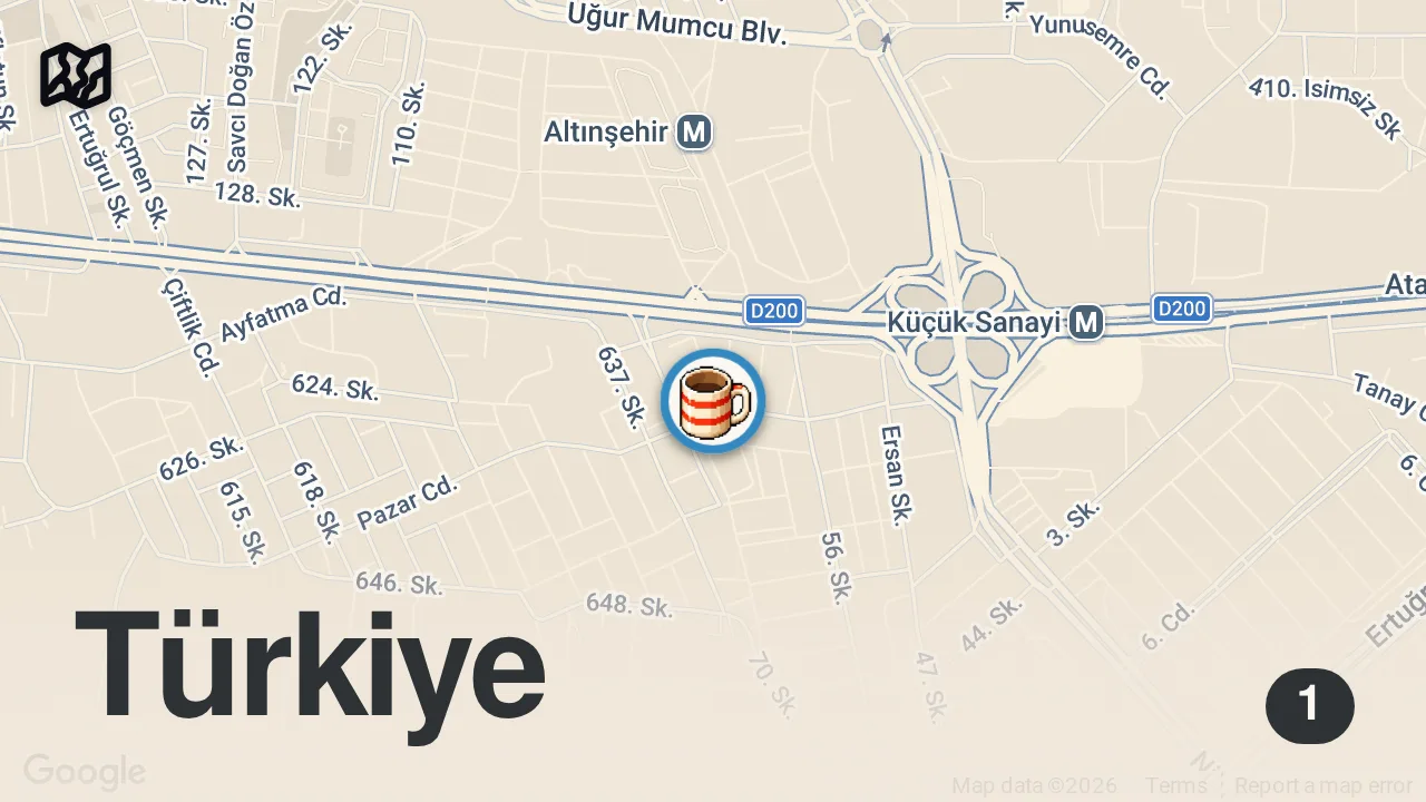 Map of 1 spot from DOKTOR İYİLEŞTİRMEDİ BU 26 GÜNDE İYİLEŞTİRDİ | SADE ÇORBA