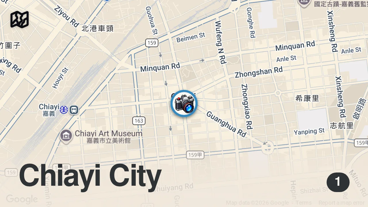 Map of 1 spot from Everything I ate for $10 at the Wenhua Night Market in Taiwan! ๐น๐ผ