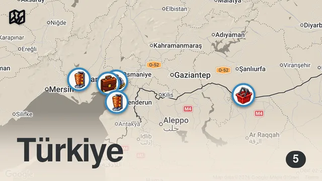 Map of KAMYONCU LEZZETLERİ!!! @01erkanabi