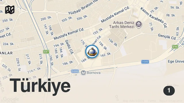 Map of 📍İzmir Bornova’da Tüm Makarnalar i100₺ Pizzalar da 200₺ 😍 @terascalifornia #reklam