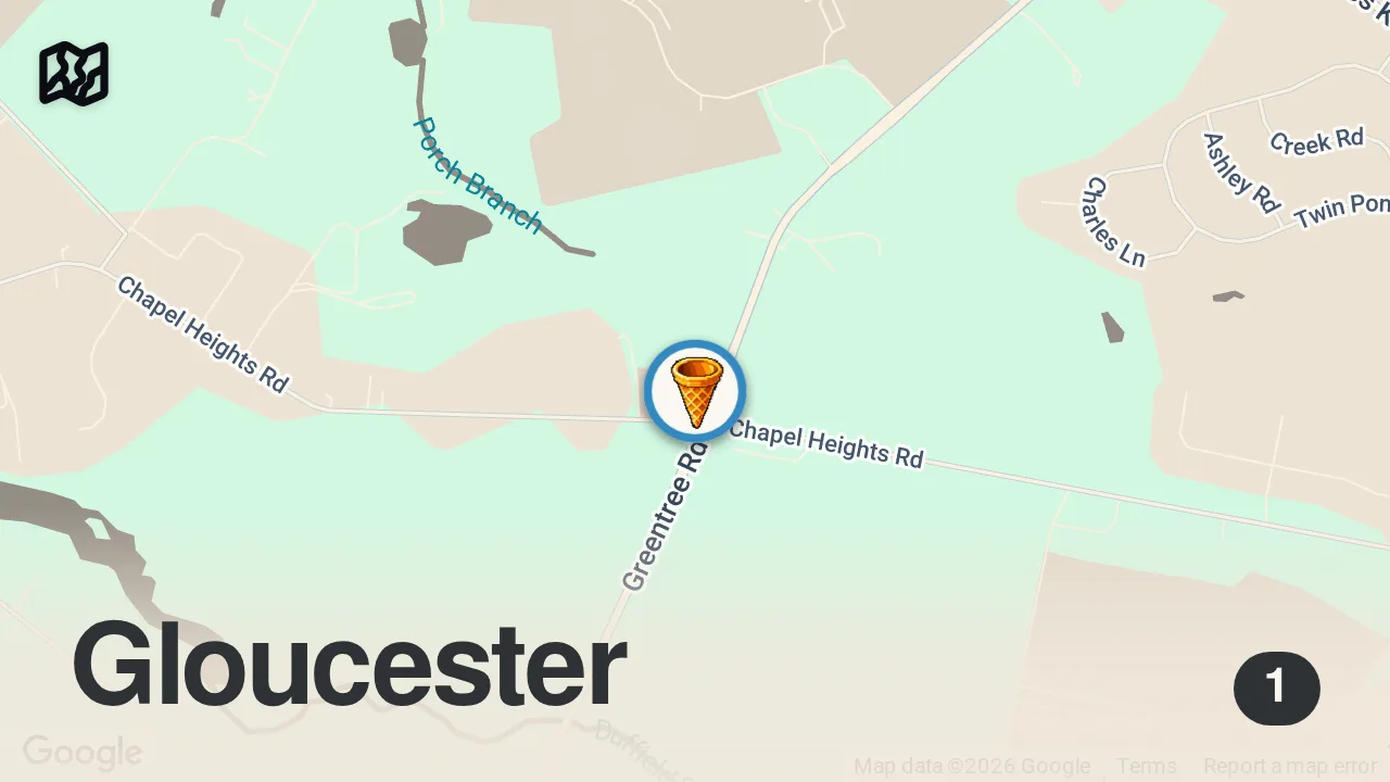 Map of 1 spot from Trying apparently the best gelato in New Jersey! ๐๐จ๐ฅ @dolcevitasewell