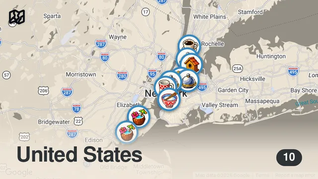 Map of I Tested NYC Street Food in Every Borough