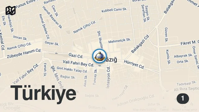 Map of ELAZIĞ SALÇALI KÖFTE EKMEK!!!
