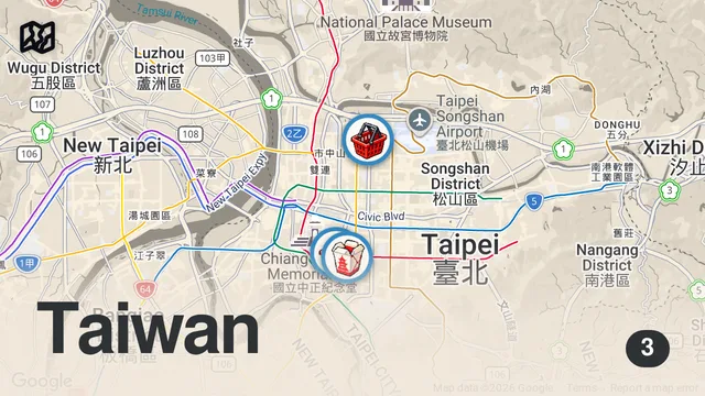 Map of 40+ Taiwanese Street Foods in TAIPEI - Fried Chicken + DIN TAI FUNG + Luxury Seafood + Night Markets