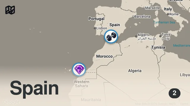 Map of I Ate In Spain's WEIRDEST Towns!