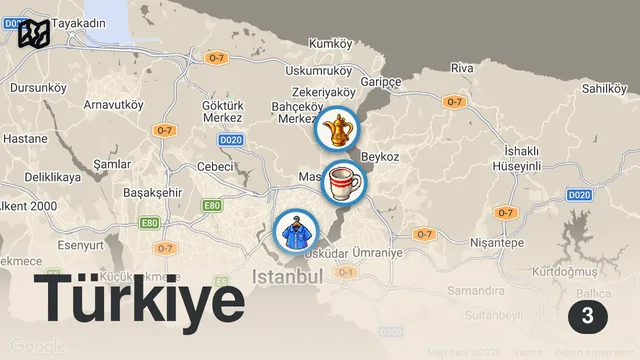Map of Sahil Hattı Lezzetleri | Trüf Yağlı Yumurta, Pizza, Karadeniz Pidesi, Sütlaç