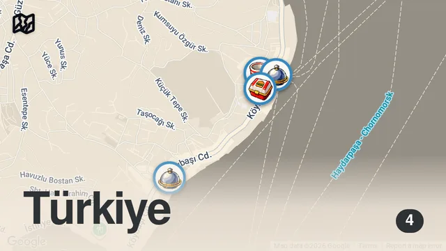 Map of YENİKÖY LEZZET REHBERİ (Ördek tandır, kruvasan, hamburger, padron kızartma) - Ayaküstü Lezzetler