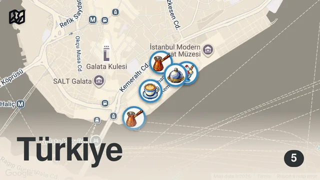 Map of KARAKÖY LEZZET REHBERİ (Sivas katmeri, köfte, baklava, ciğer sarma) - Ayaküstü Lezzetler