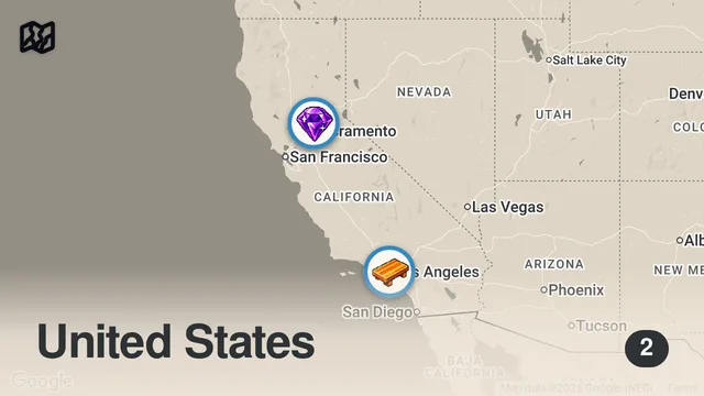 Map of Delivering Food to Friends I Haven't Seen in 5 Years