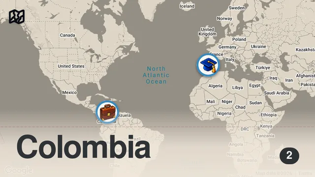 Map of $20 Street Food Challenge In Colombia...(EXTREMELY CHEAP)