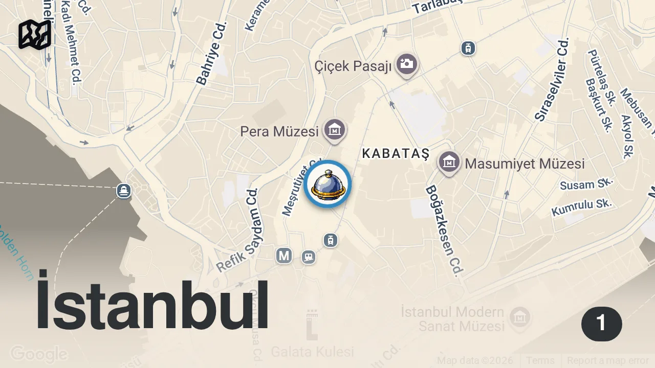 Map of 1 spot from Esnaf Lokantasında Efsane Döner Deneyimi! #ayaküstülezzetler #short #shorts