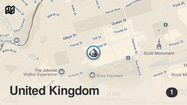 Map of 5 Rooftop Bars in Edinburgh You Need to Visit #edinburgh #scotland #travel
