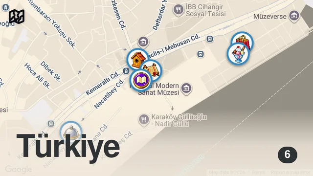 Map of Modern Side Of Istanbul Nobody Talks About - Karaköy, Galataport - Tourist Guide Part 2, Türkiye 🇹🇷