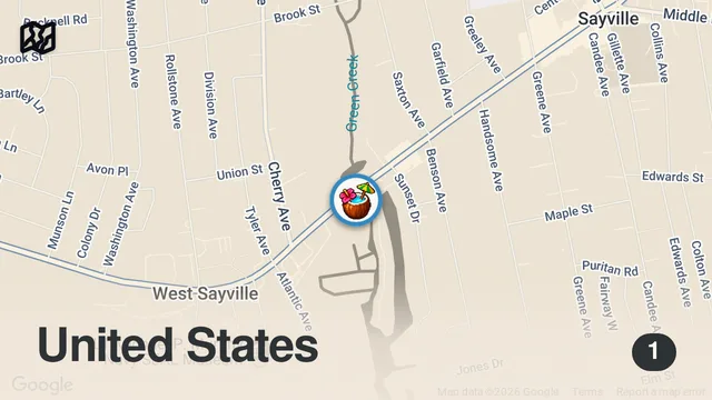 Map of The BEST LOBSTER ROLL just a short drive from NYC! DEVOUR POWER Hidden Gem