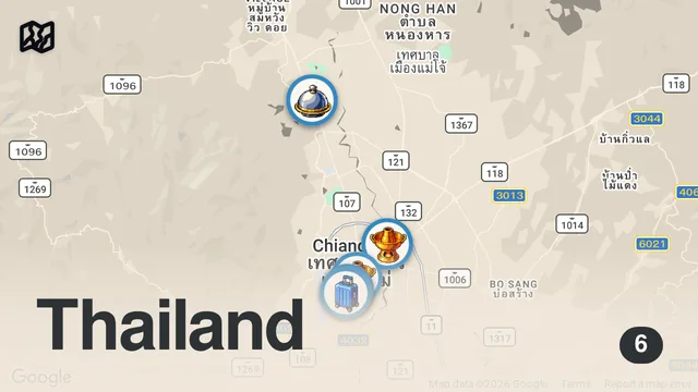 Map of Thai Street Food 🇹🇭 11 MUST TRY Foods in Chiang Mai, Thailand