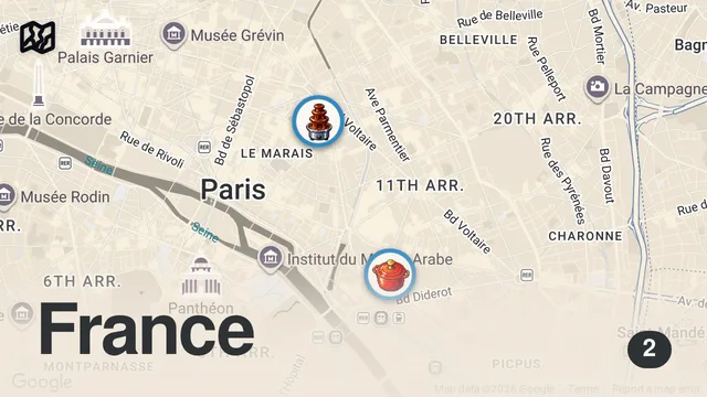 Map of DINING AT A TOP 10 RESTAURANT IN THE WORLD | FROM PARIS WITH LOVE PART DEUX