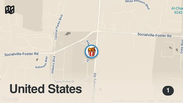 Map of Dave’s Hot NACHO FRIES🍟