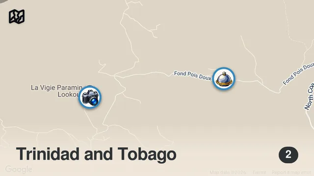 Map of World’s Best FOOD UNCLE!! Big Stew Pork + Full Sunday Lunch in Paramin, Trinidad!!