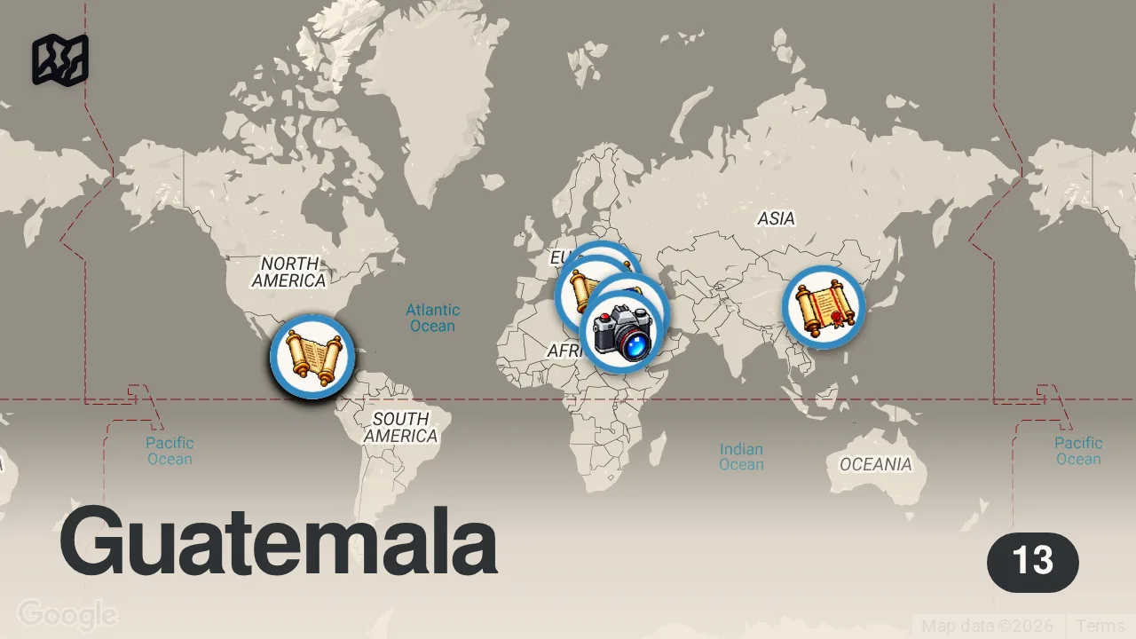Map of 13 spots from 12 Oldest Cities on Earth You Can Still Visit Today