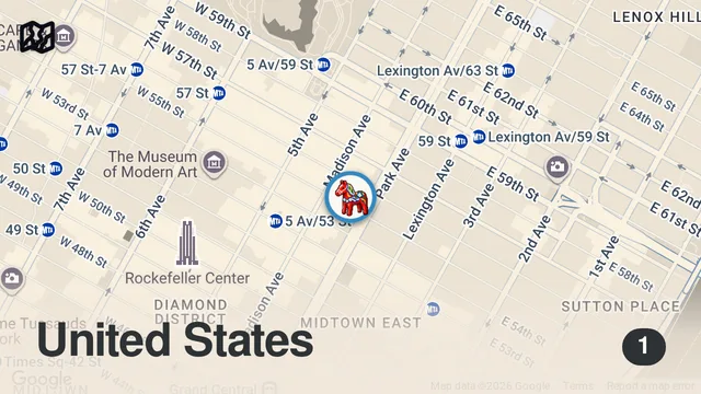 Map of 2 MICHELIN STAR | Aquavit, Bar Menu, NYC