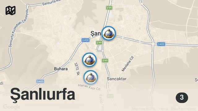 Map of URFA’DA 3 LEZİZ MEKAN DENEDİM! 😊