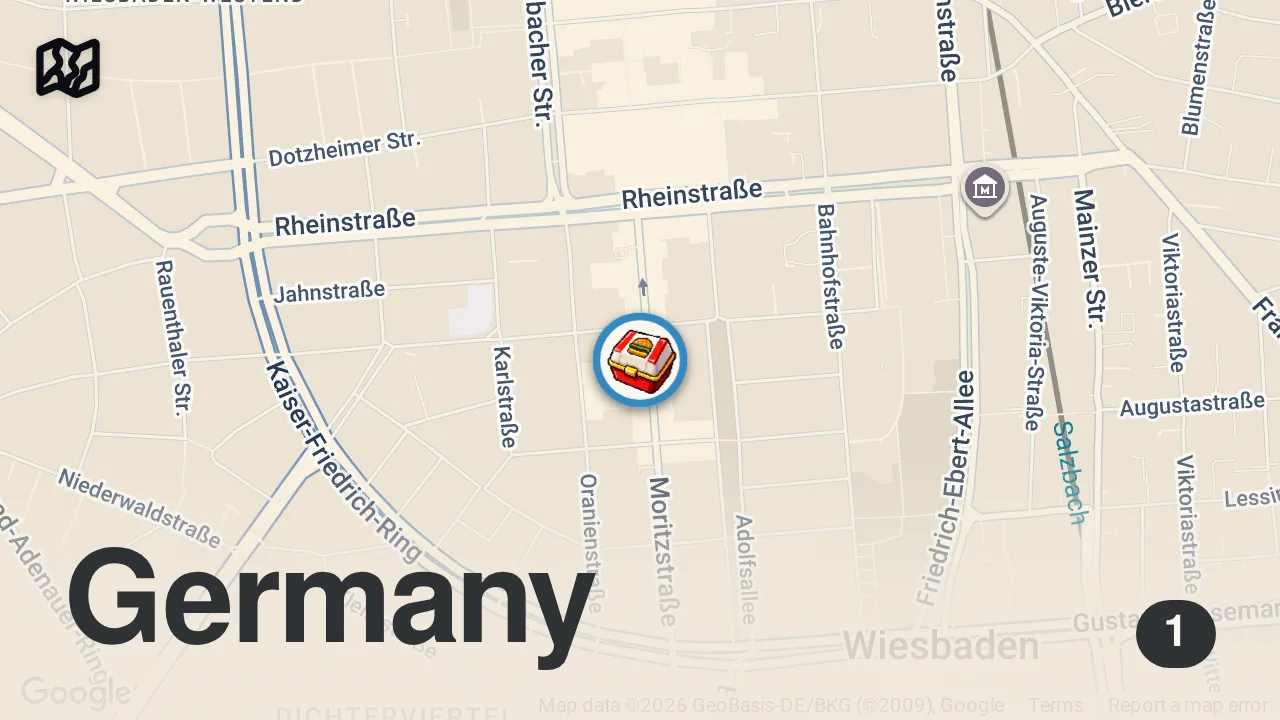 Map of 1 spot from BURGER HANNES 2.0 ist DA 😱🍔 (Neues auf der Karte)