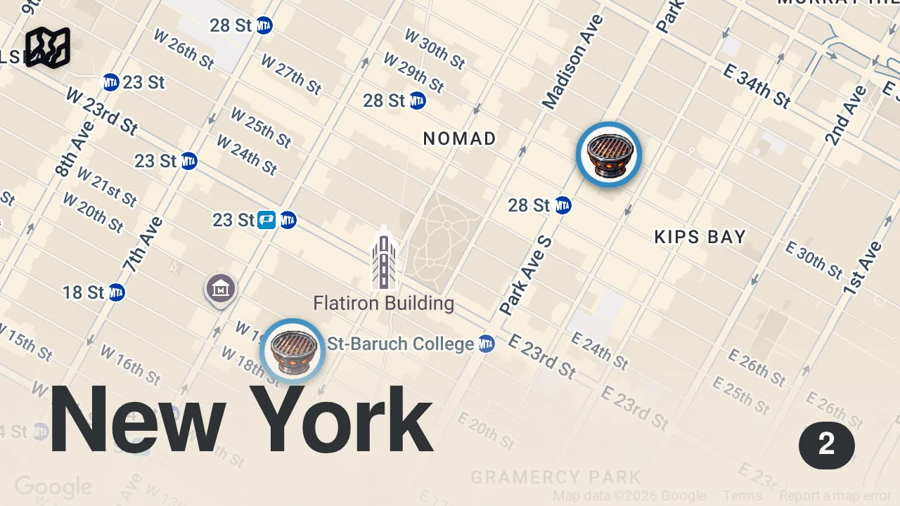 Map of 2 spots from How Chef Hasung Lee went from kitchen to owner #shorts