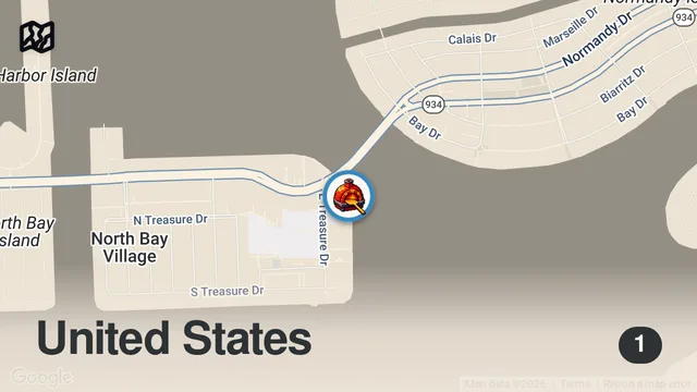 Map of Barstool Pizza Review - Petralunga (North Bay Village, FL)