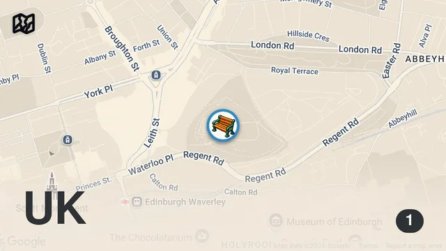 Map of Calton Hill Owns Edinburgh's Skyline #visitscotland #edinburgh