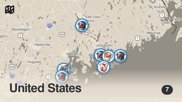Map of Maine Food Tour | We Search for the Best Lobster Rolls in Maine