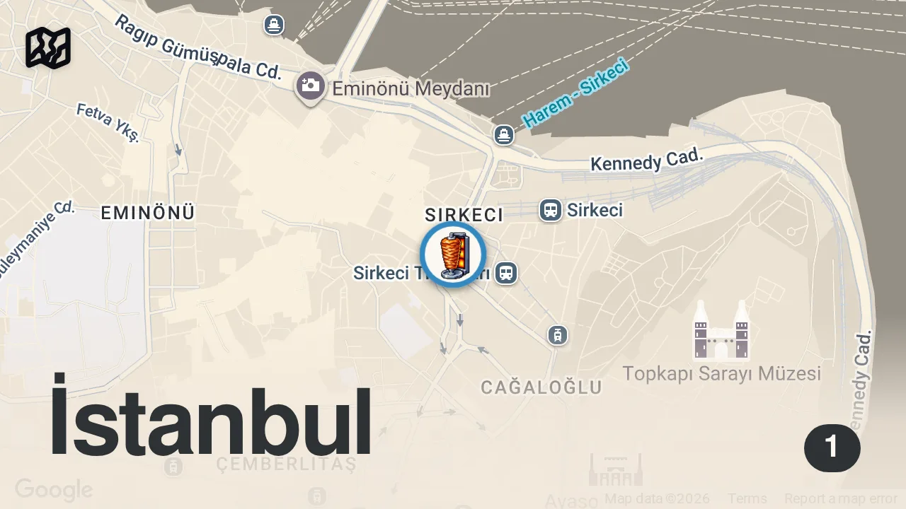 Map of 1 spot from Çağ Kebabı