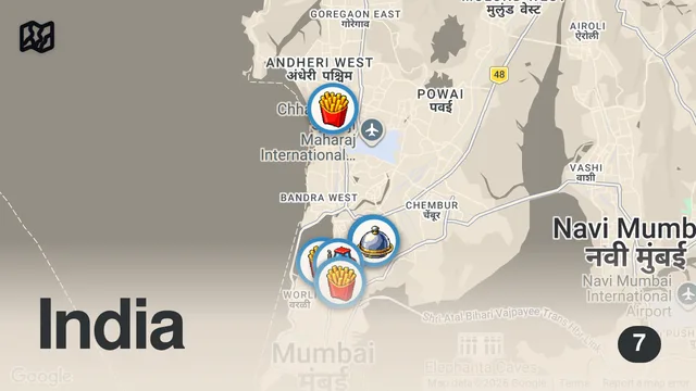 Map of Indian Street Food Tour of Mumbai - INDIA'S BIGGEST SCRAMBLED EGG + BEST STREET FOOD IN MUMBAI