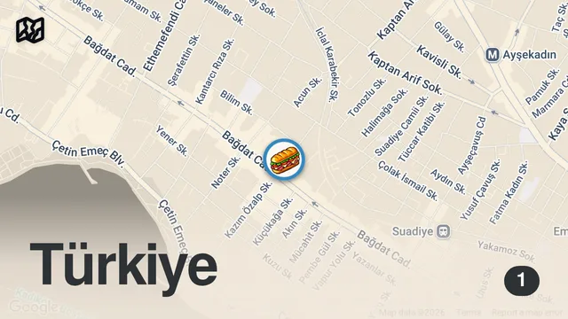 Map of Hayallerimizi Aşan Sandviç! #shorts