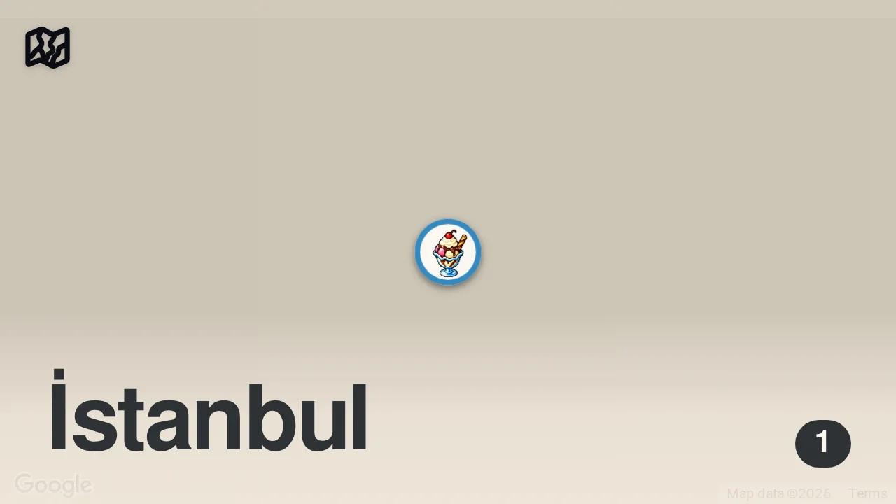 Map of 1 spot from Herkesin keşfetinde rastladığı Parlar Pastanesi’nde bol şerbetli Fatih Sarması İstanbul #reklam