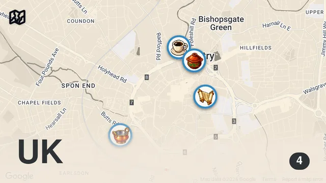 Map of Coventry is SERIOUSLY Underrated For Food