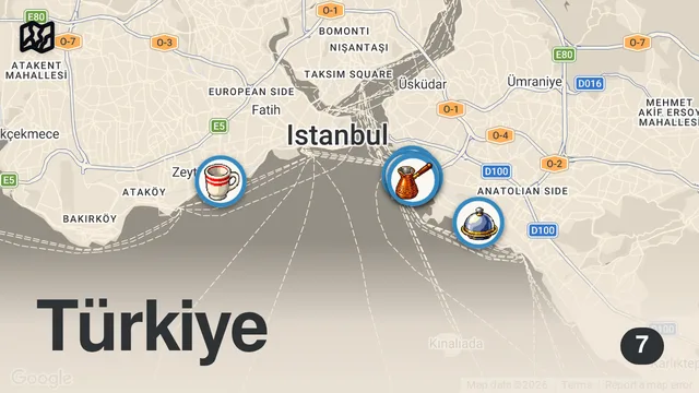 Map of İSTANBUL KADIKÖY’DE BİR GÜNDE NE YENİR!!!